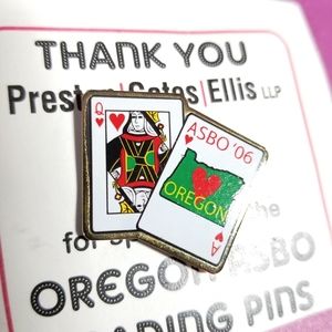 ASBO trading pin 2006 lapel brooch enamel gold tone Association School b…